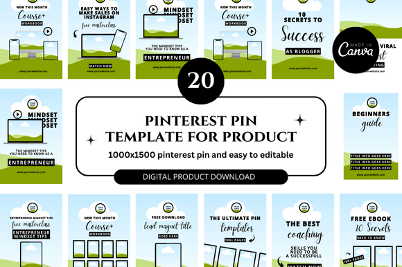 Elevate Your Etsy Shop with Pinterest Pin Templates