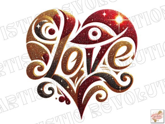 Glitter Red & Gold Heart Valentine Png: A Designer's Guide