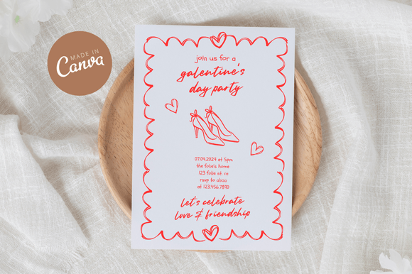 Handdrawn Galentine's Invitation Bundle: A Designer's Guide