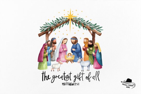 Manger Bow Nativity Scene Christmas Png: A Festive Design Asset