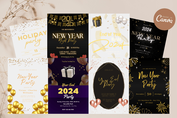 Mastering New Year Celebrations with the Canva Bundle