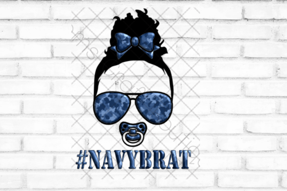 Navy, Military, Messy Bun, Baby, Girl: A Font for Every Story