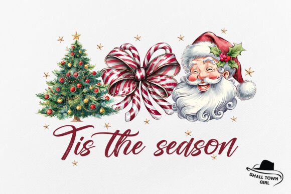 Tis the Season Coquette Christmas Santa
