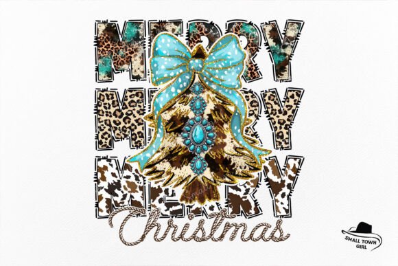 Western Howdy Christmas Tree Coquette: A Festive Design Asset
