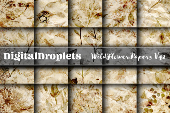 Wild Flowers Papers Vol. 42 | Collection: Crafting Moody Vintage Aesthetics