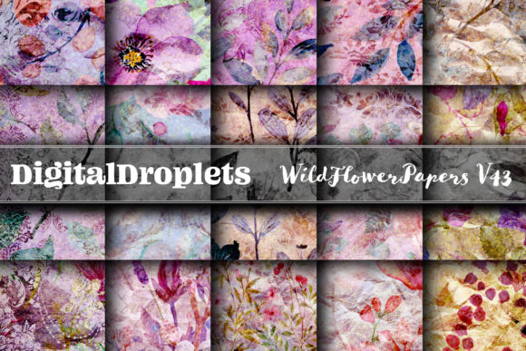 Wild Flowers Papers Vol. 43: Darkly Elegant Textures